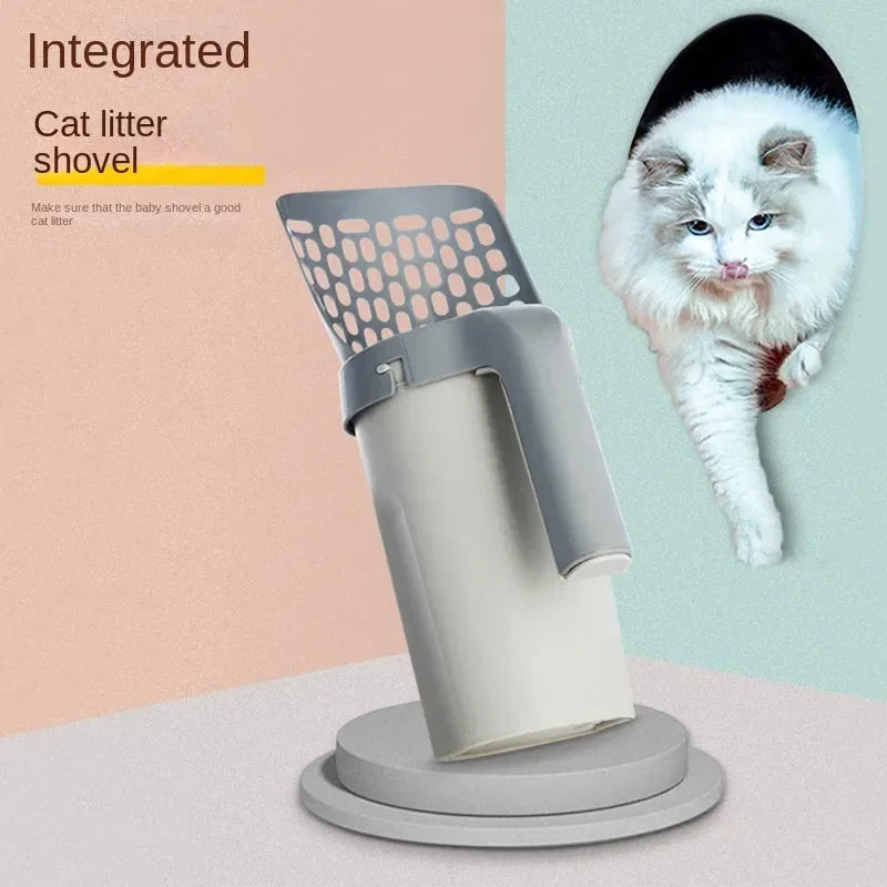 Integrated Cat Litter Scoop + 5 Roll