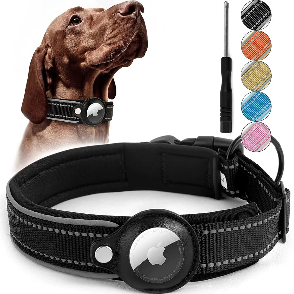 AirTag Pet Collar For Large Dogs