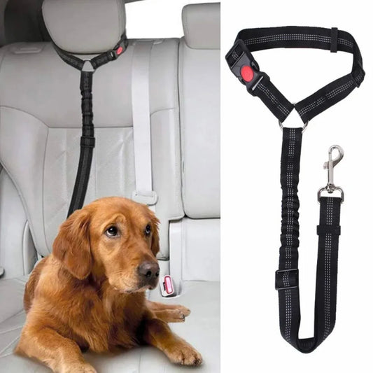 2-in-1 Dog Car Seatbelt Headrest Restraint